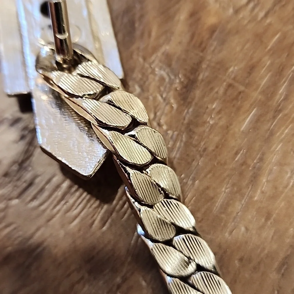 Vintage Accessocraft Belt Silver 80s Coil Chain Hook Closure No Stretch…